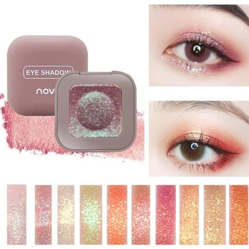 Pigment Glitter Eyeshadow Long Lasting Single Fingertip Eye Shadow New Trend Color Metallic Eye Makeup Waterproof Makeup NOVO