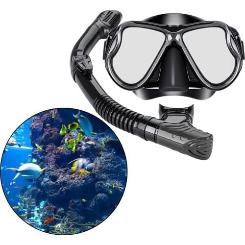Professional Foldable Scuba Diving Masks Snorkeling Set Adult Silicone Anti-Fog Goggles Glasses Swimming Fishing Pool Equipment