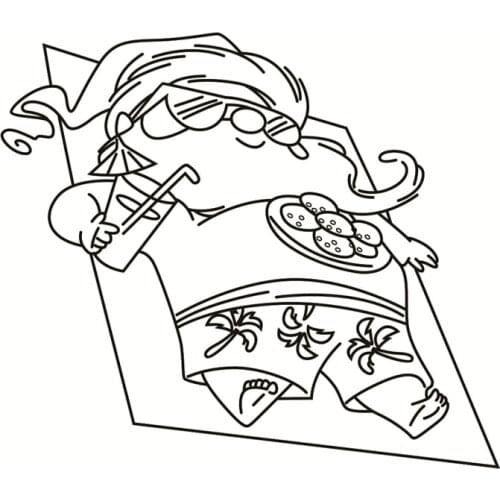 Santa Claus Transparent Clear Silicone Stamps for DIY Scrapbooking/Card Making/Kids Fun Decoration Supplies 18