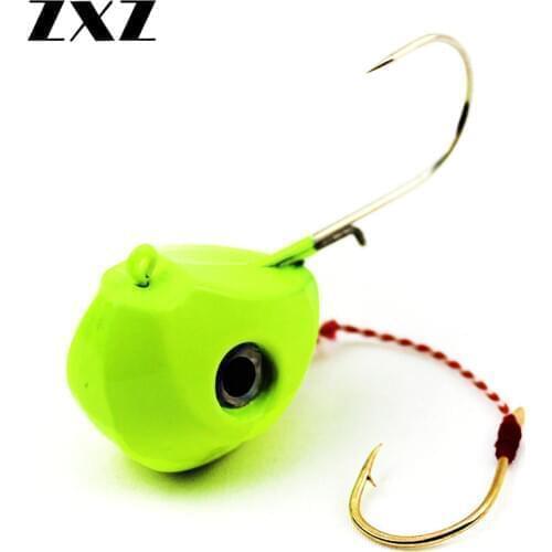 10pcs Big Crank Jig Head Fishing Hook 40g 60g 80g 100g Lead Jigging Barbed Hooks Lure Soft Worm Baits Crankbaits Fishing Tackle