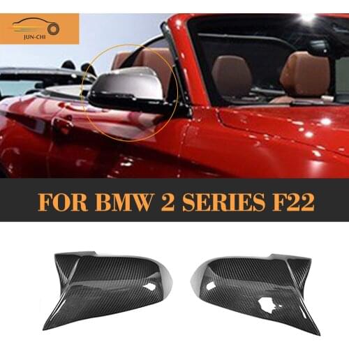 2 series Replaced Carbon Fiber Mirror Covers for BMW F22 F23 2 Door 14-17 Coupe M Sport convertable LHD 220i 228i Non M Car