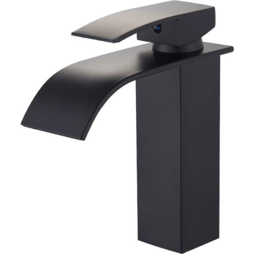 Water Mixer Tap Basin Sink Faucet Bathroom Basin Faucet Mixer Single Hole Brass Black faucet Waterfall Toilet Bathroom Taps