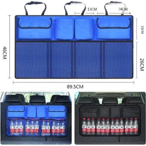 Universal Auto Car Organizer Trunk Rear Back Seat Storage Bag Mesh Net Pocket