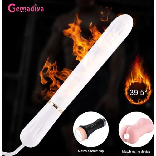 USB Heater for Male Masturbator Cup Smart Thermostats Deep Hole Heating Pussy Vagina Warmer Adult Erotic Sex Shop Toys for Men