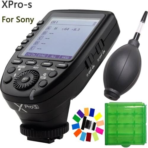 In Stock! Godox TTL II 2.4G Wireless X system High-speed with Big LCD Screen 32 Channels Transmitter Xpro-S For Sony DSLR Camera
