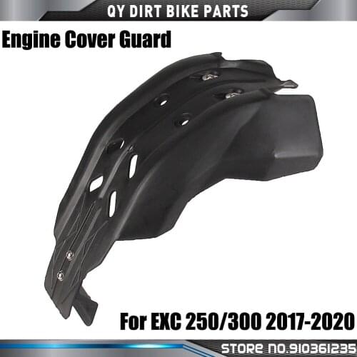 Motorcycle Engine Cover Guard Skid Plate Dirt Bike Black orange For KTM EXC 250/300 2017-2020