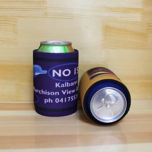 100pcs Printed Your Design Beer Can Cooler Bag Custom Australia Stubby Holder Can Holder Wedding Promotional Gifts Can Sleeve