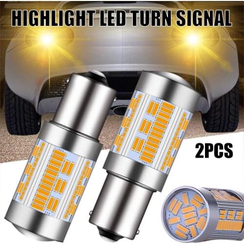 2PCS Car LED Turn Signal 1156 PY21W LED Canbus Bulb 4014 105SMD LED For Reverse Turn Signal Light No Hyperflash Tail Light