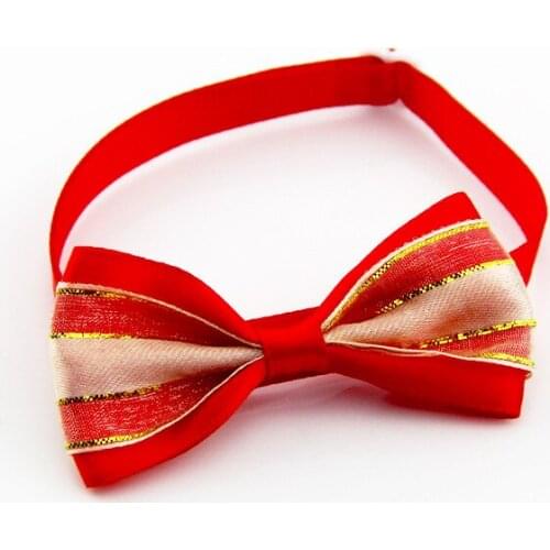 200PCS / LOT New Style Dog Bow Tie Cat Collar Adjustable Neck Strap Small Dog Accessories Pet Supplies