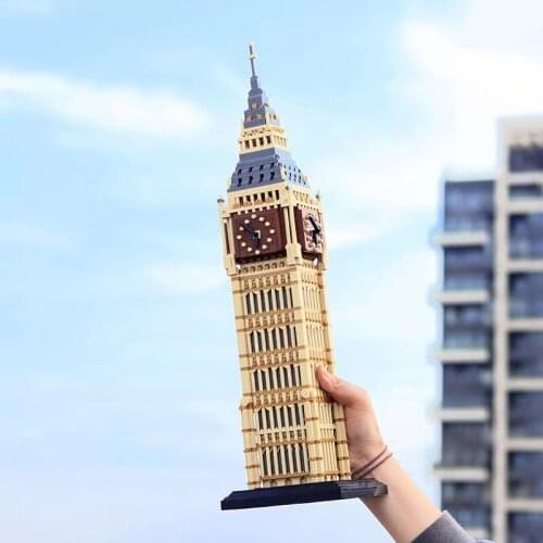 3660pcs + Mini World Famous Building Big Ben Building Blocks City Street View 3D Model DIY Building Bricks Assembling Toy Gift