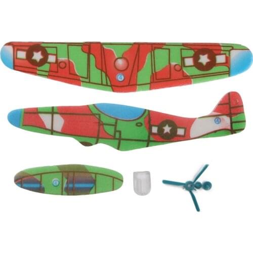 4Pcs Kids DIY Mini Foam Handmade Flying Airplanes Glider Educational Toys Model Boy Toys Children Birthday Gift