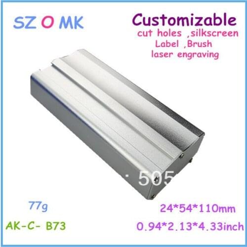 1 piece die casting aluminum case 24*54*110 mm 0.94*2.13*4.33 inch aluminum case electronics outlet enclosure power supply case