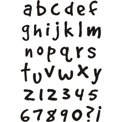 Diy transparent lowercase letters stamps clear numbers stamps embellishment craft supplies