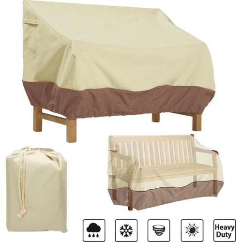 Patio Furniture Cover Outdoor Yard Garden Chair Sofa Waterproof Dust Cover Sun Protection Oxford Cloth Foldable Drawstring Table