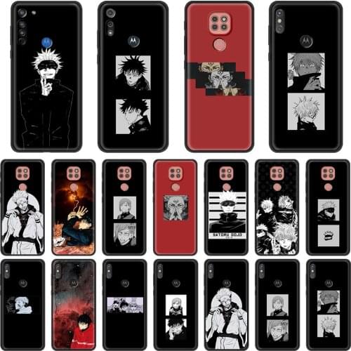 Phone Case For Motorola Fusion G8 Power Lite One Hyper G9 G E7 Play Edge Plus E6s Black Shell Cover jujutsu kaisen Gojou satoru
