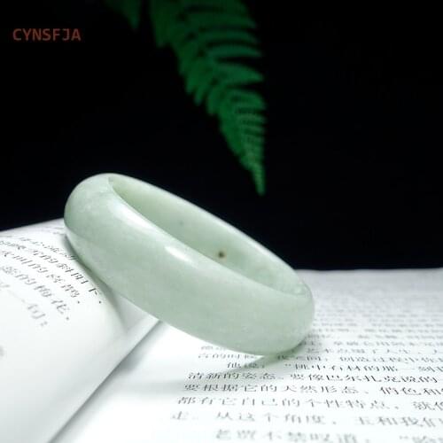 CYNSFJA Real Certified Natural Jade Bangle Chinese Guizhou Carbonate jade Womens Amulets Bracelets High Quality Elegant Gifts