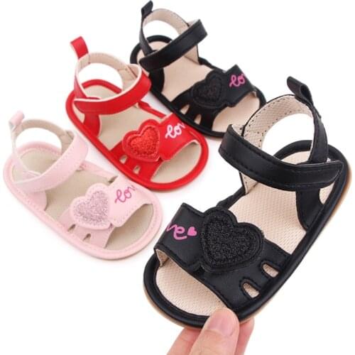 Bobora Children Summer Newborn Infant Baby Girl Princess Floral Sandals Sneakers Toddler Soft Crib Walkers Shoes