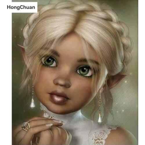 Blond girl mural fast delivery square/round diamond embroidery mosaic DIY 5D diamond painting home decoration cross stitch gifts