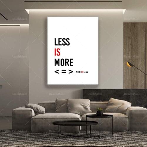 Less is more. Mies Van Der Rohe. Modern architecture. Nordic style. Gift architect. Office decoration