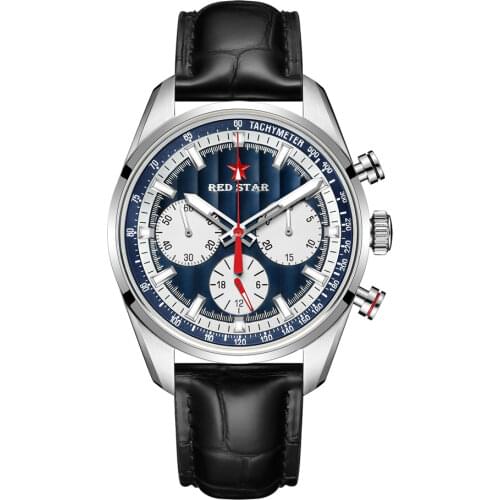 Luxury Pilot ST1908 Chronograph Watch Seagull 1963 Movement Men Moonphase Calendar Mechanical Hand Wind Wrist Watch Aidophedo