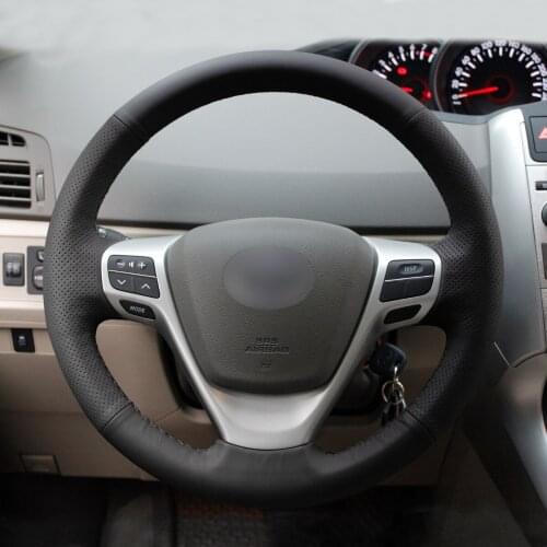 DIY Anti-Slip Wear-Resistant Steering Wheel Cover For Toyota Avensis Verso 2009-2015 Car Interior Decoration