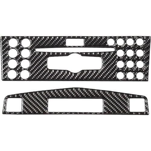 Center Console Panel Trim,Carbon Fiber Center Console Navigation Panel Fit for Mercedes Benz C Class W204 2005-2012