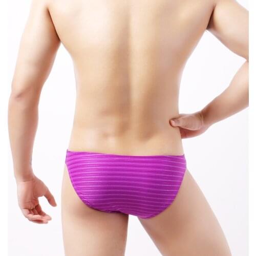 Sexy Men Briefs Underwear Imitation Stripe Cueca Masculina Mens Underwear Bikini Brief Mens Panties Male Gay Underwear C905