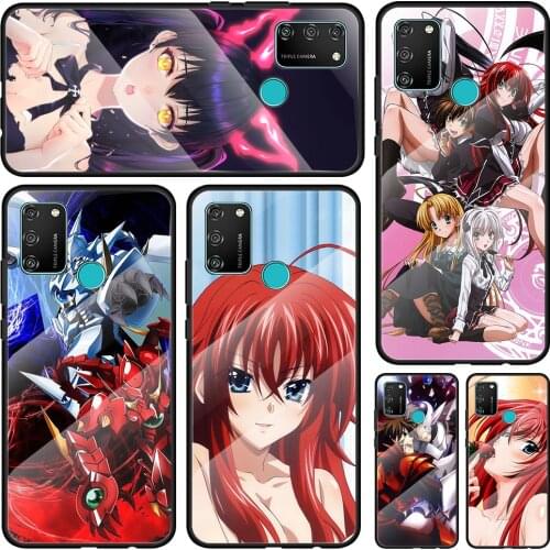 High School Dxd Anime Tempered Glass Cover For Honor 30 20 10 9X 8X Lite Pro Plus Silicone Phone Case Coque Shell