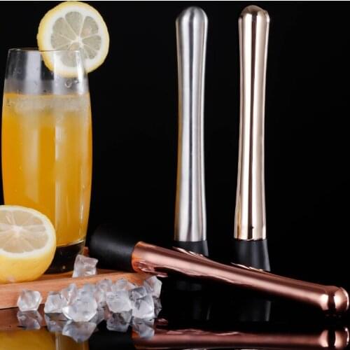 Bar Mixer Barware Mojito Cocktail DIY Tools Stainless Steel Fruit Muddler Crushed Ice Caipirinha Pestles Lemon Juice Hammer