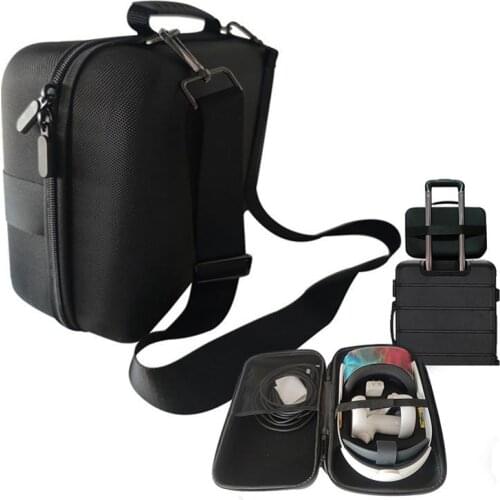 VR Storage Bag Portable Travel Case For Oculus Quest 2 VR Headband Protective Bag EVA Hard Case Portable Shoulder Package