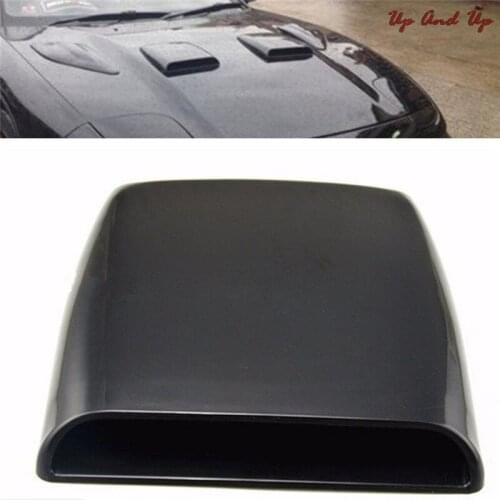 Universal Car Styling Decorative Silver/white/black Air Flow Intake Scoop Turbo Bonnet Vent Cover Hood