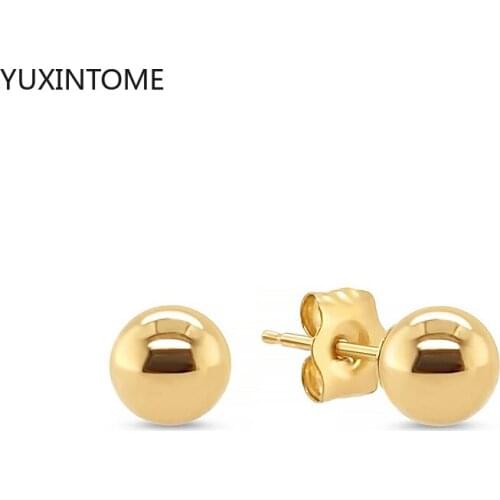 925 Sterling Silver Ear Needle Stud Earrings Small Ball Earrings For Women Korean Style Fashion Earrings Pendientes Aretes A30