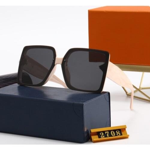 2021 New Fashion Oversized Polarized Square Sunglasses Retro Big Frame Sun Glasses For Women Gafas Shade Clear Lens UV400