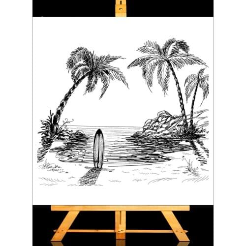 ZhuoAng tree of seaboard Clear Stamps/Card Making Holiday decorations For scrapbooking Transparent stamps