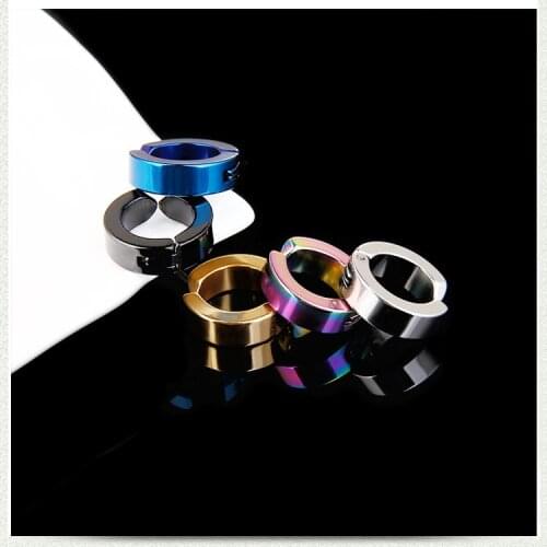 1pcs Titanium Steel Ear Clip Earrings Man Women Party Favors Jewelry Gift Valentines Party Gifts Souvenir Children No Pierced