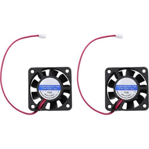 2Pcs 4010/2p 4cm Mini DC Brushless Chassis Graphics Card CPU Cooling Fan 40*40*10mm 2Pin Cooler for Computer PC