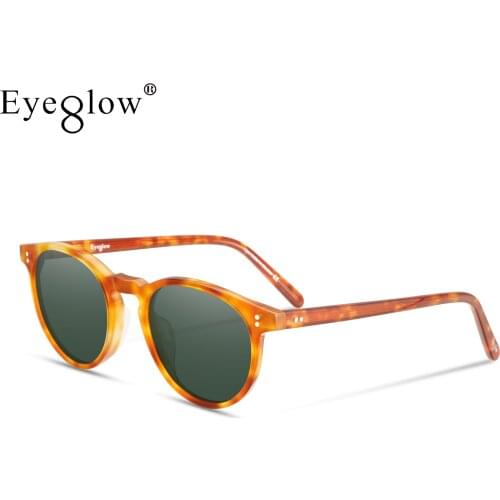 2021 Round Sunglasses Women Vintage Womens Sunglasses for men Luxury Brand Designer Sun Glasses Polarized Lens Sun Acetate