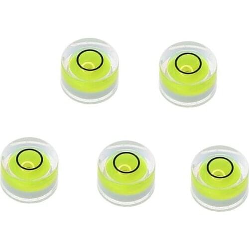 5pcs Round Bubble Level Mini Level Bullseye Level Measurement Instrument