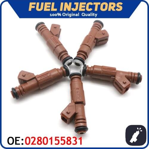 5pcs/lot Car Fuel Injector Nozzle 0280155831 For Volvo C70 S60 S70 S80 V70 XC70 XC90 2.4L 2.5L 2.8L 2.9L 0280 155 831,0280155703