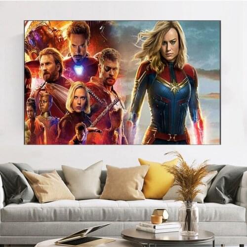 5D Diamond Painting Marvel Avengers Spider Man Iron Man Hulk Poster Cross Stitch Kit Full Drill Embroidery Mosaic Art Home Decor