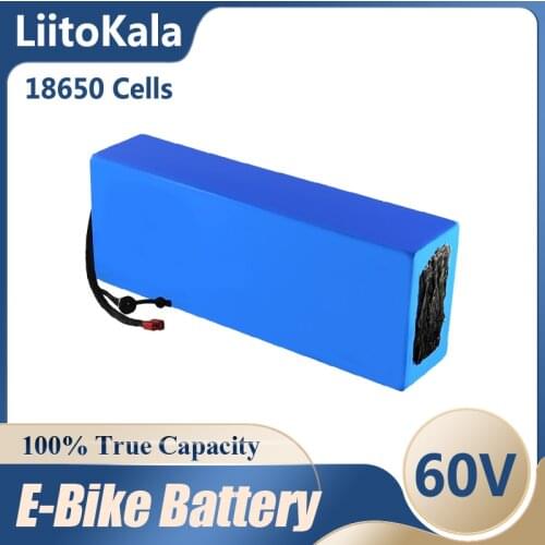 LiitoKala E-bike battery 60V 20ah 25ah 30ah 15ah 12ah li-ion battery pack bike conversion kit bafang BMS High power protection