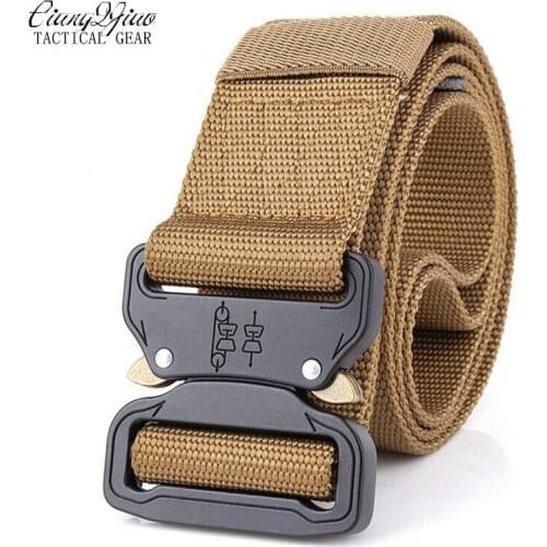 Combat Military Equipment Tactical Belt Men 1000D Nylon Metal Buckle Knock Off Belts US Army SWAT Carry Waist Bel