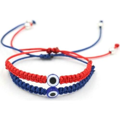 Lucky Turkish Evil Eye Red Thread Rope String Braid Knot Bracelets For Men Women Couples Lovers Jewelry Bijoux Gift