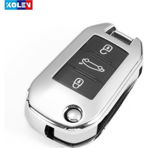 Soft TPU Car Remote Key Case Cover For Peugeot 208 308 408 508 307 2008 3008 4008 Scratch-resistant Button protect Shell Holder