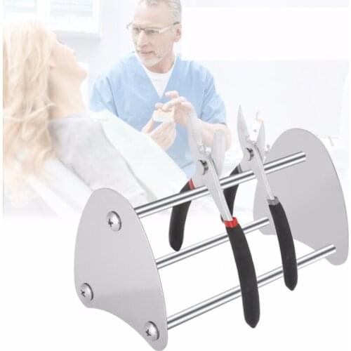 Dental Tool Stainless Steel Stand Holder for Orthodontic Pliers Forceps Scissors for Dentist Oral Tool Holder Mount Only