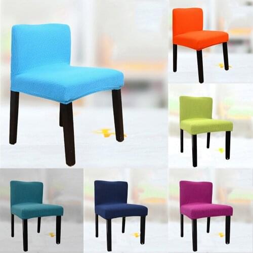 Elastic Stretch Low Short Back Chair Seat Cover Bar Stool Cover 40-50cm W