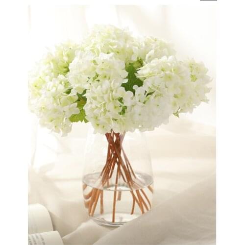 Artificial Flowers Hydrangea Branch Wedding Decoration Silk Plastic Flower Fake Flower Party Home Decor