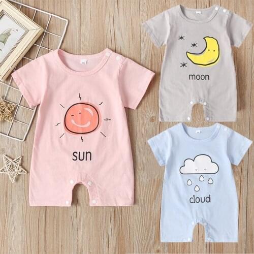 Summer 2020 cotton Baby romper Short Sleeve baby clothing Baby Clothes girl and boy jumpsuits baby clothes baby girl romper
