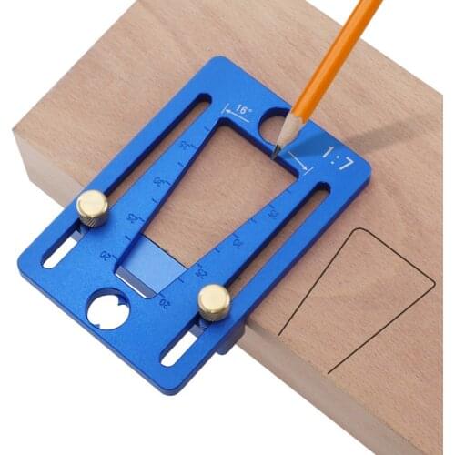Dovetail Marker 1:7 Slope Wood Joints Dovetail Scriber Adjustable Aluminum Alloy Marking Gauge for Woodworking