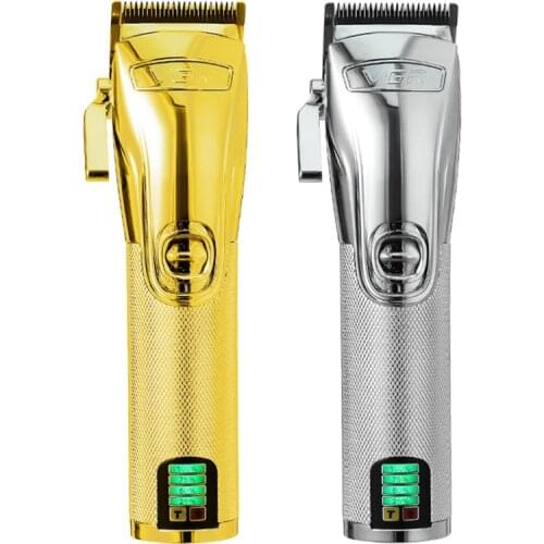 Professional LED salon series rechargable adjustable hair clipper men hair trimmer finishing hair clipper electric haircut